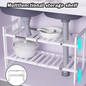 refractable kitchen shelf organizer